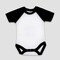 Laughing Giraffe 6-PACK Baby Short Sleeve Polyester Raglan Bodysuit Sublimation Blank